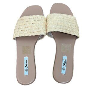 PRE-OWNED - SheIn Tan Slides Size 10